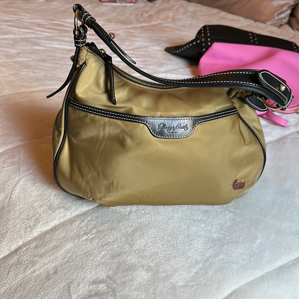Dooney & Burke - olive green hobo